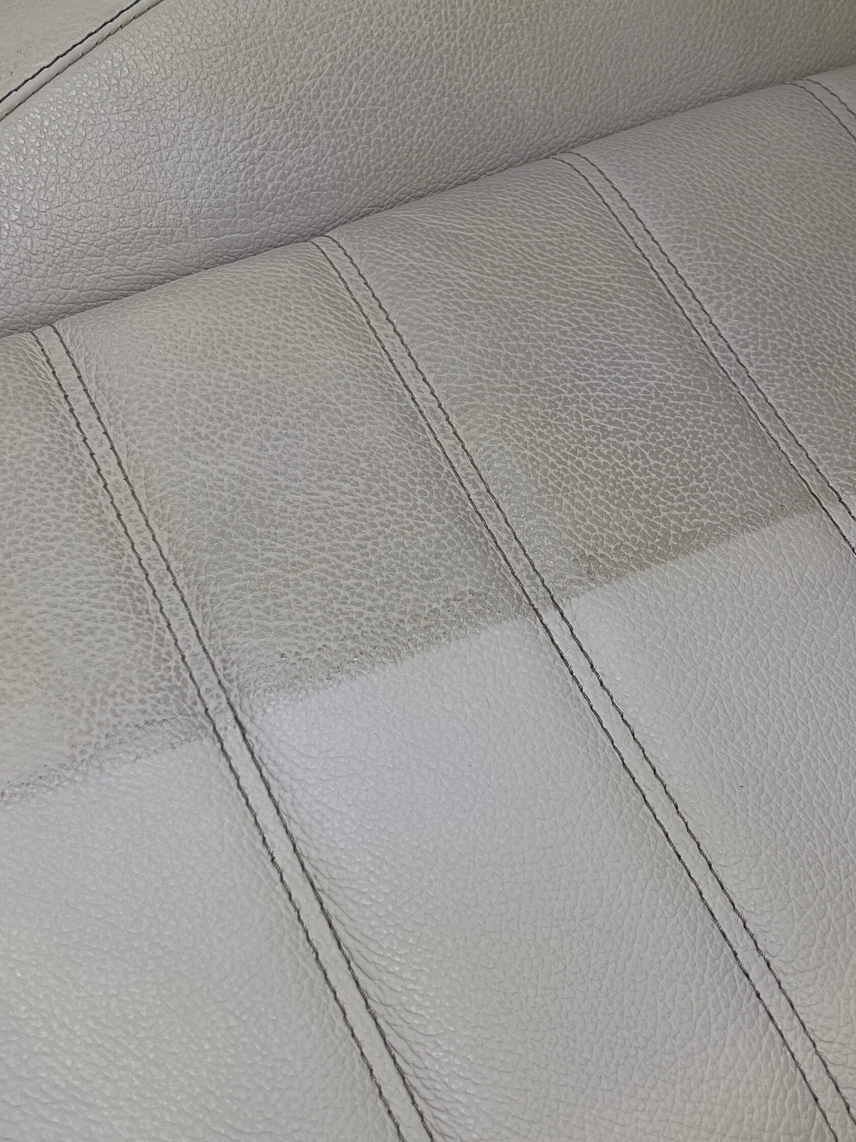 Light colored car interior material